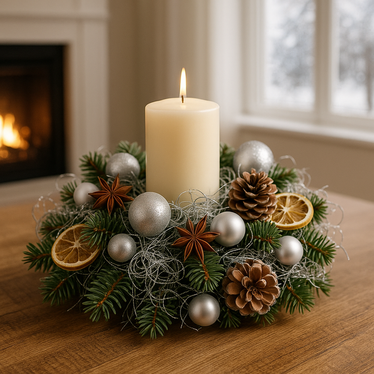 Srebrne korzonki dekoracyjne 0,5L, loft glamour, ozdoby świąteczne DIY