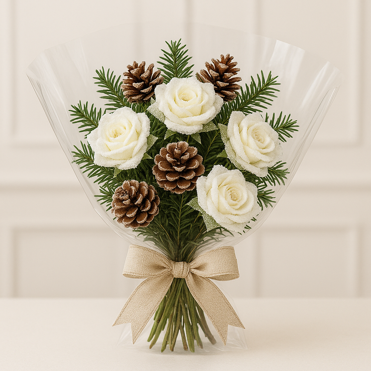 Künstliche Rosen entwickelt weiß weiß 3 Stück / Pack