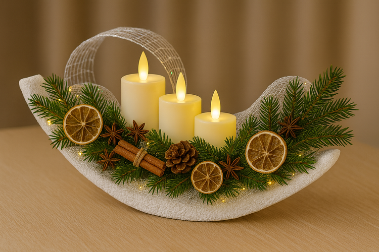 Net ribbon width 5 cm length 5 m white