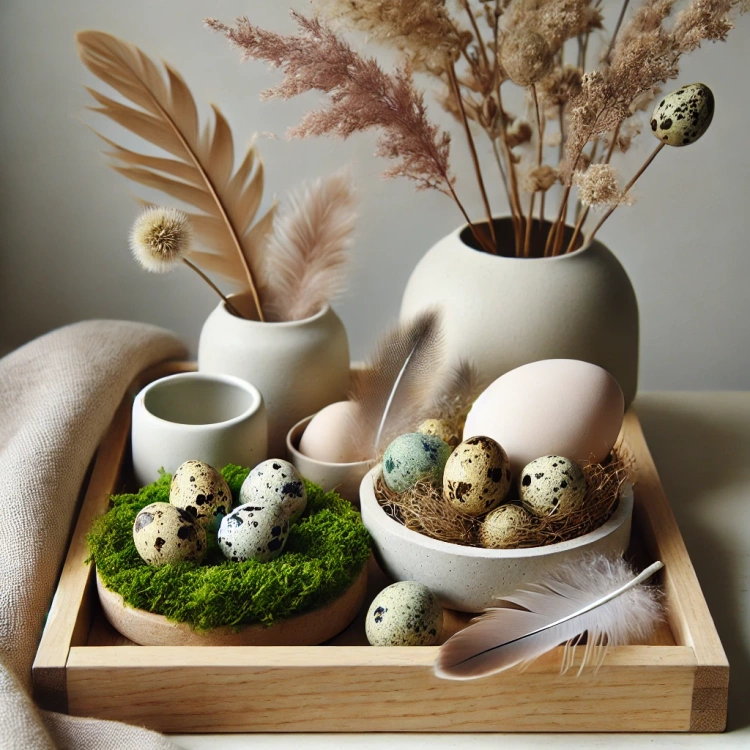 Quail blown eggs 6pcs/pkg