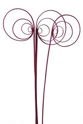 Rattan cane, peacock's eye, 6 pcs/pkg - pink