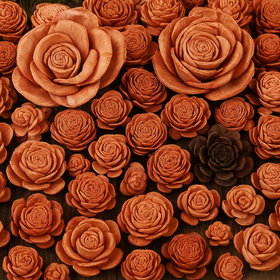 Dried salt flowers 45-50 pcs / pack - natural browns