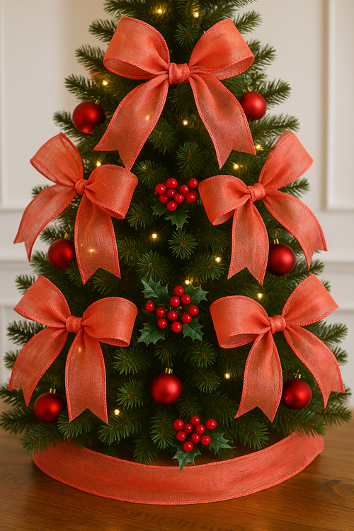 Tiul Organza różowa 12 cm x 9 m obszywana – wstążka dekoracyjna DIY