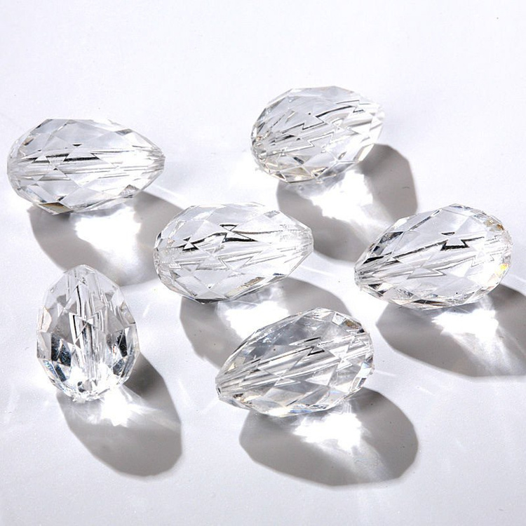 Acrylic diamonds with slot 24pcs/pkg 