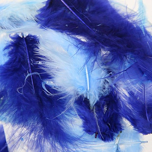 Federn ca. 200 Stck - Ultramarin/blau