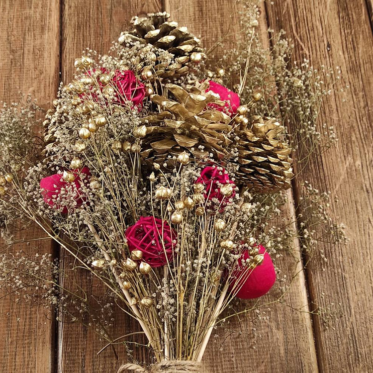 Bouquet of Bell cups Gold-Brown-Natural 9 pcs/pkg