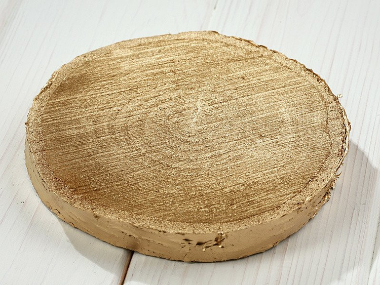 Gold slice of birch 7-10 cm, T 2-3 cm