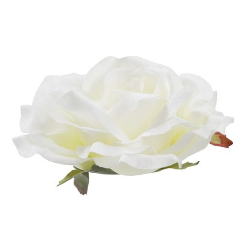 Artificial roses developed white WHITE 3 pcs / pack