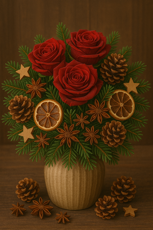 Decorative anise, 12 stars