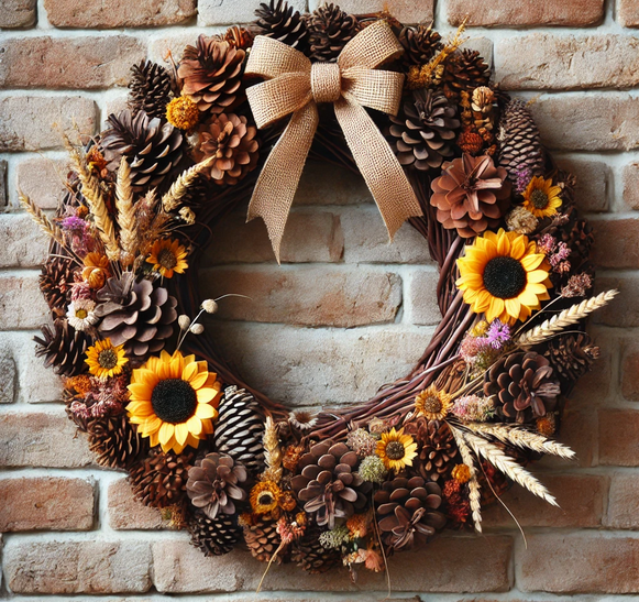 Wreath of naturalcones  ca.30cm