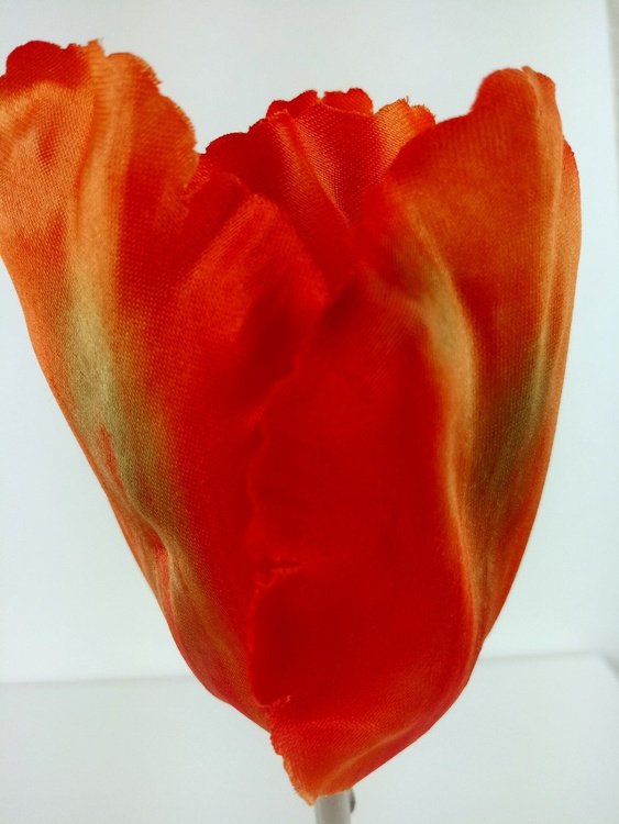 Tulip heads 8 cm 6 pcs orange