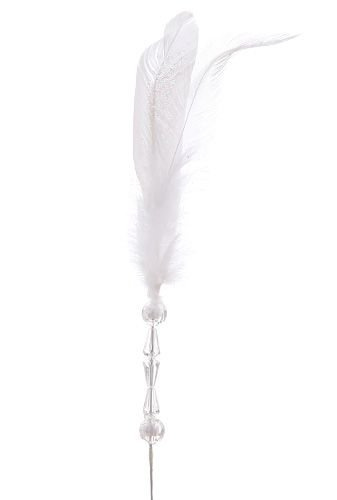 Feathers on stick with crystals 3 pcs.