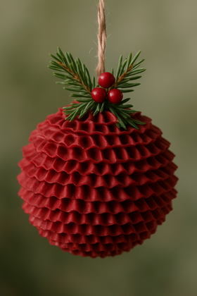 Hedgehog ball, red, 6-7 cm