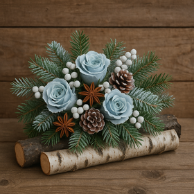 Lotus dyed diameter 6-8 cm 6 pcs/pkg black