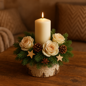 Lotos gefärbt Durchmesser 6-8 cm 6 Stck schwarz