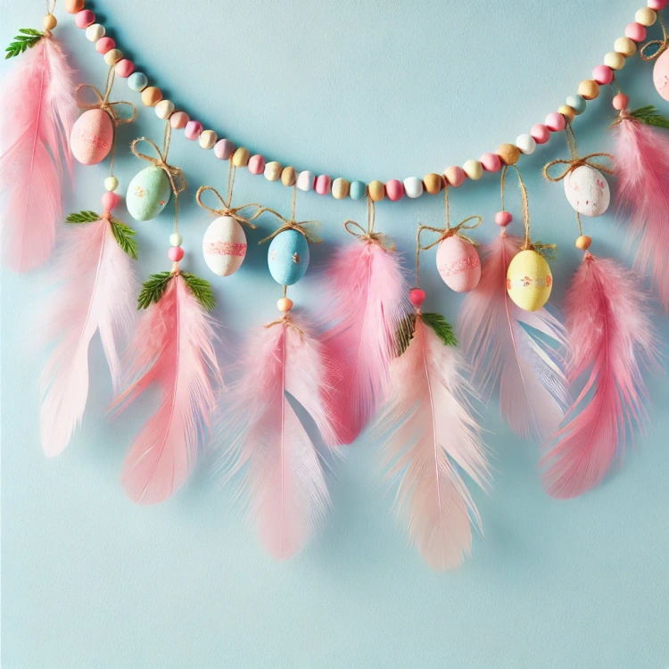 Feathers ca. 200 pcs - claret/pink