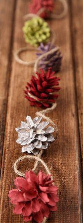 Colourful cones garland (200cm)