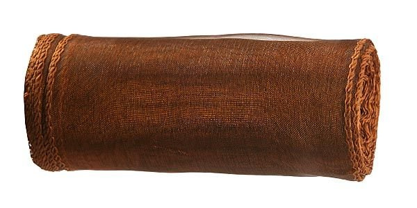 Organza GD 12 cm, Länge: 9m, getrimmt, braun