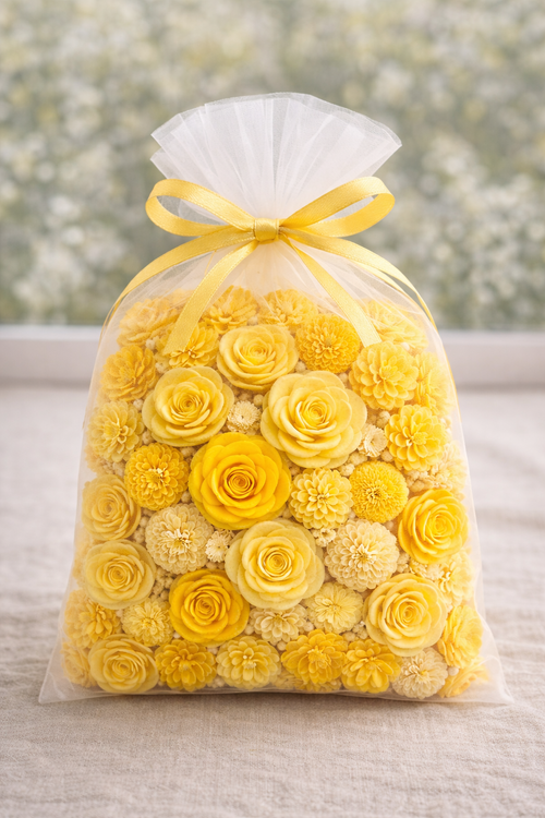 Magnoilas sola on stick, 6 pcs/pkg - light yellow