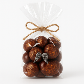 Glittered gold chestnuts 12pcs/pkg
