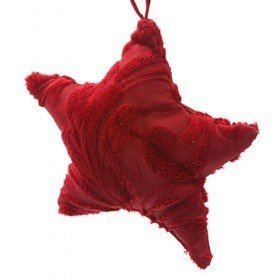 Plüsch Sterne, Kleiderbügel, Burgunder, 11 cm 4 Stück / Set