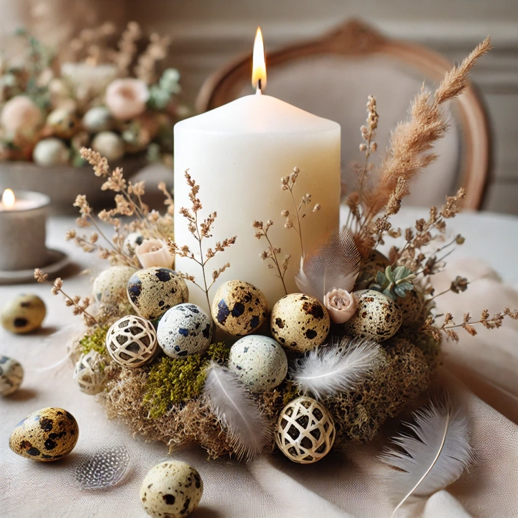 Quail blown eggs 6pcs/pkg