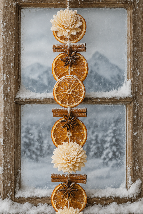 Garland of sola flowers  ca. 200cm