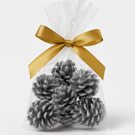 Silver cones 12 pcs / op