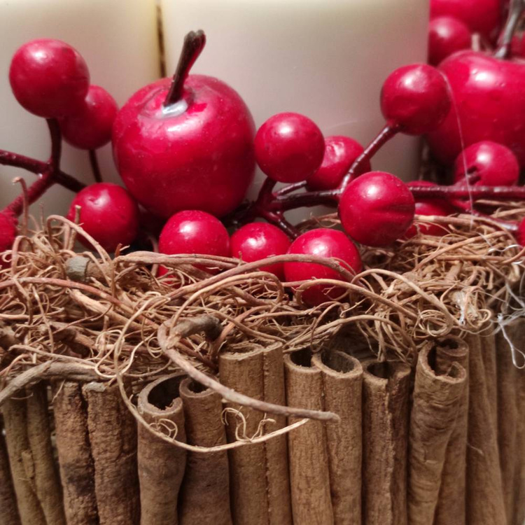 Stroik na Boże Narodzenie 14/25 cm – dekoracja świąteczna na stół – kolekcja GrandDeco