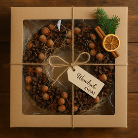 Wreath of naturalcones  ca.30cm