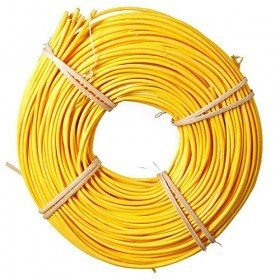 Rattanrolle 2,5 mm 75 g - gelb