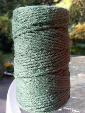 Green cotton string 100g approx. 40 m