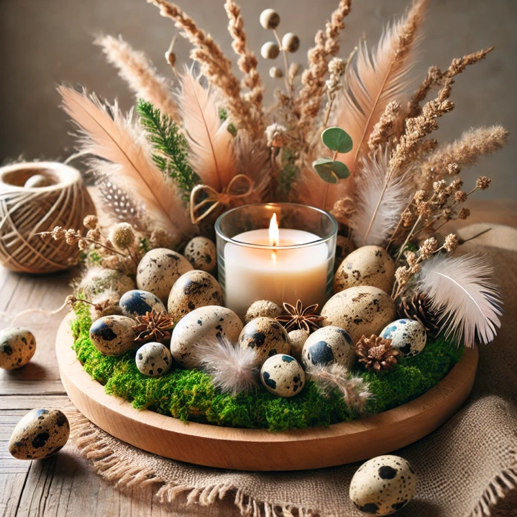 Quail blown eggs 6pcs/pkg