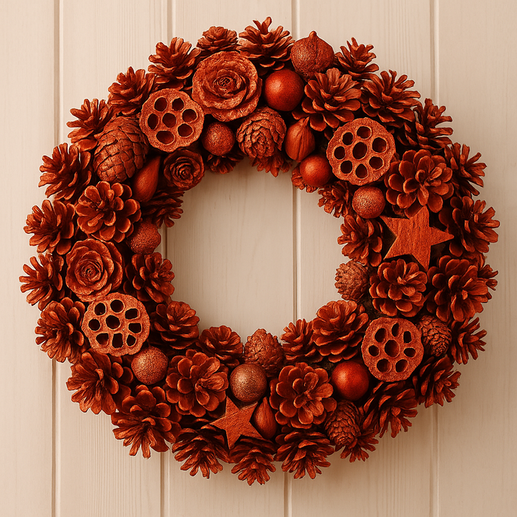 Wreath of naturalcones  ca.30cm