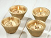 Set of 4 gold candles