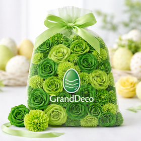 Dried flowers  SOLA, 2-3 cm, 60 pcs/pkg dark green