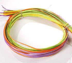 Bunch of Colourful Rattan Strips 100cm, ca.50pcs