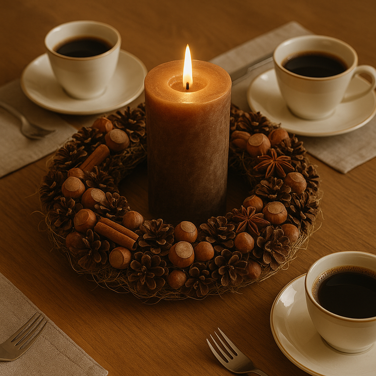 Wreath of naturalcones  ca.30cm