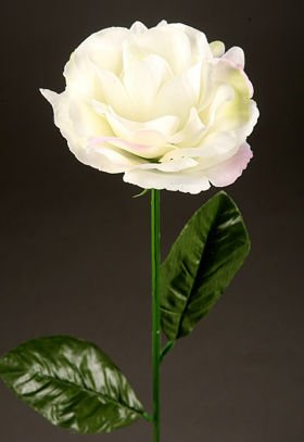 Artificial flower Rose on the branch -cream