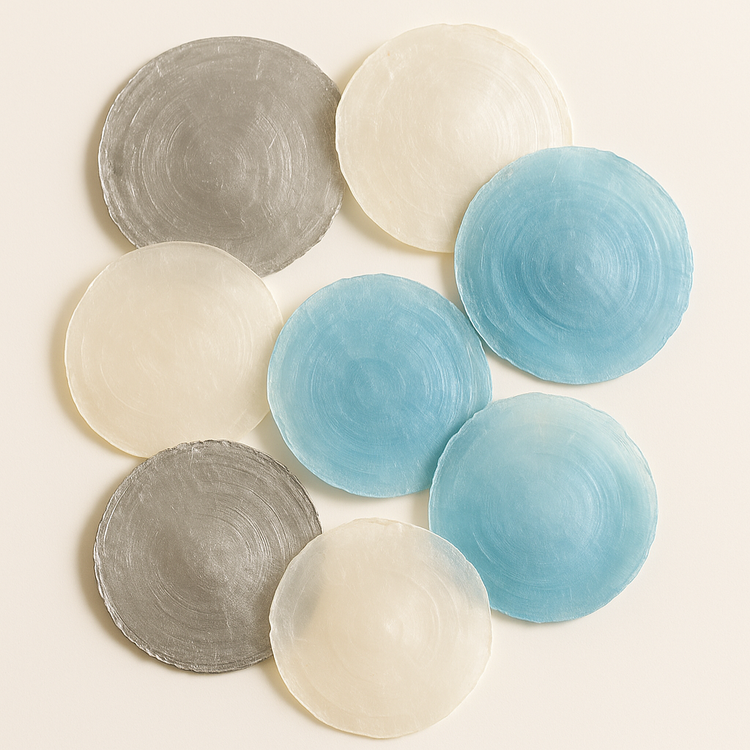 Shells (mother of pearl) 7-11 cm ca. 12 pcs. 0.1 kg