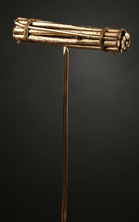 Bunch of sticks on stick, 10/40 cm gold