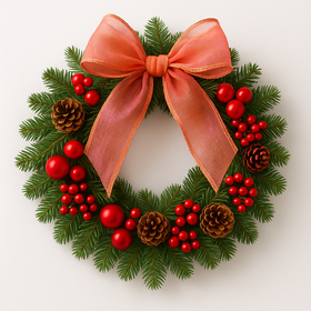 Wreath of naturalcones  ca.30cm