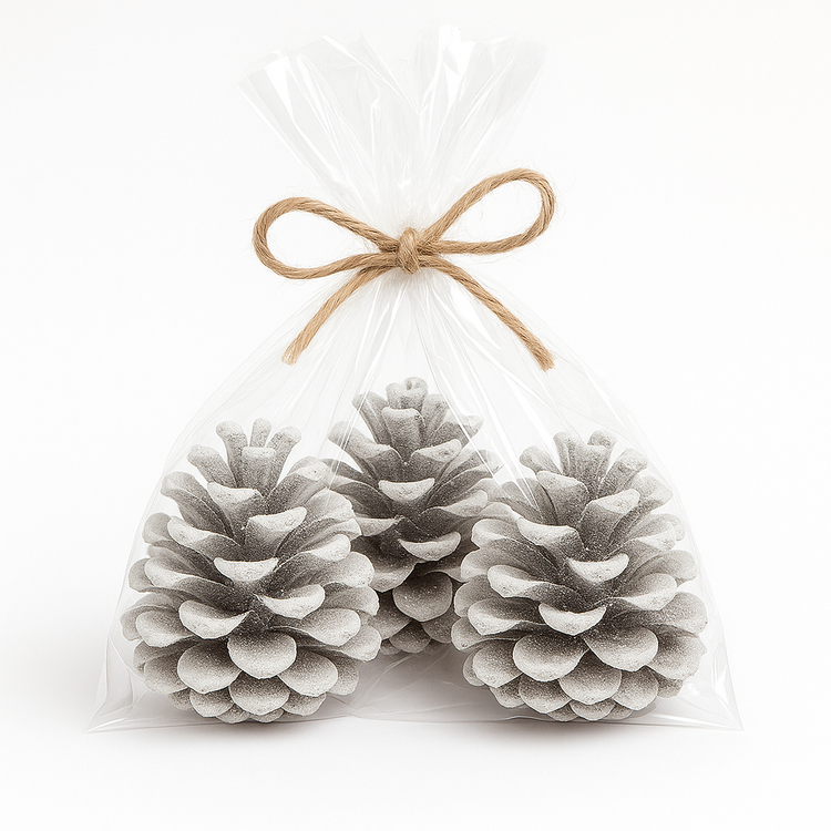 Großer Pinus Pinea ca. 6-9 cm weiß 