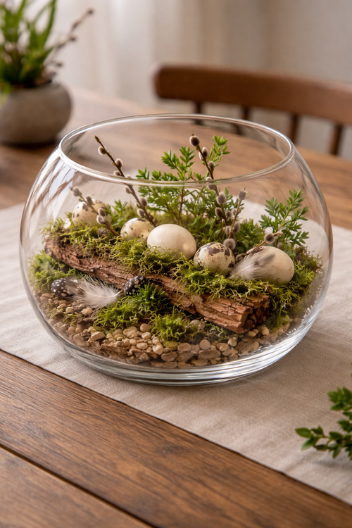 Getrocknete Rinde mit Moos dekoriert - 5-7 Stücke