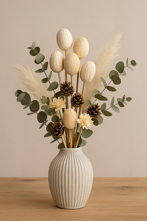 Exotic fruits on stick 6 pcs/pkg - 30 cm, white