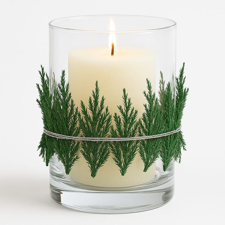 Vorbereitete Gabel, grün, 20 cm Balken