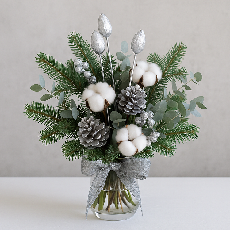 Exotic fruits on stick 6 pcs/pkg - 30 cm, silver