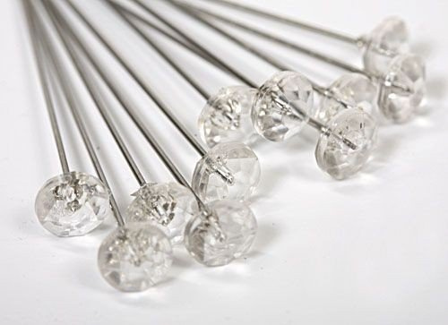 Pin 6mm diamond 12pcs/pkg