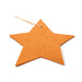 Felt star - brown hanger 20-25 cm