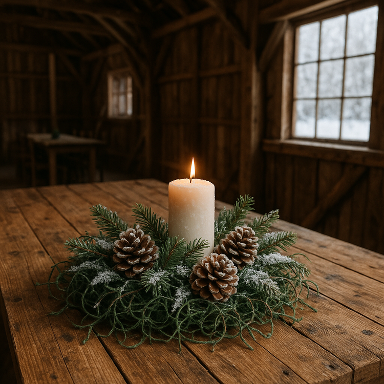 Pinus silver lacquered